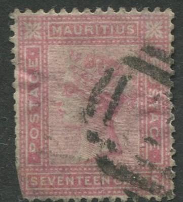 Mauritius - Scott 63 - QV Definitive -1880 - Used - Single 17c Stamp