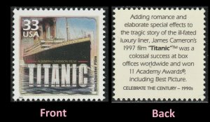 US 3191l Celebrate the Century 1990s Titanic 33c single MNH 2000