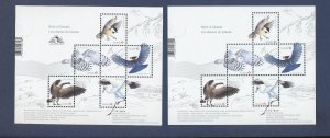 CANADA - Scott 3117 & 3117f  - MNH S/S pair  - BIrds  - 2018 