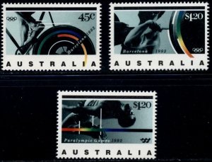 Australia 1992 -  Summer Olympics - MNH set #  1268-1270