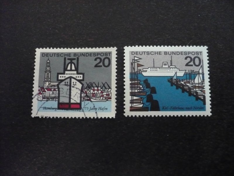 Stamps - Germany - Scott#870-871 - Mint Never Hinged & Used Part Set of 2 Stamps