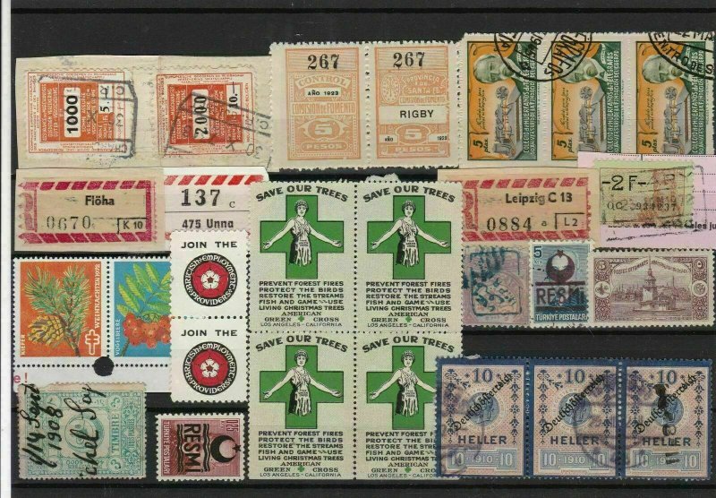 Revenue Fiscal and poster Stamps Ref 14085