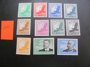 Germany 1934 MNH SC C46-56 SET XF 750 EUROS (206) NEW COLLECTION