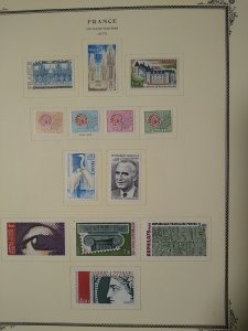 collection on pages France 1975-79 mint GJ: CV $203