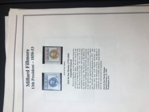 Scott’s Minuteman Album For U.S. Stamps & Some  President Stamps