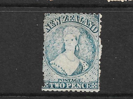 NEW ZEALAND 1864-67  2d  BLUE   FFQ  MNG  P12 1/2   CP A2M   SG 113 CHALON