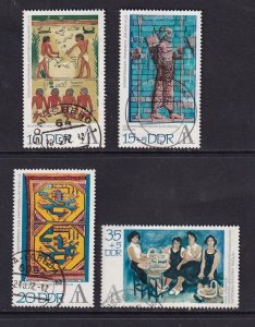 German Democratic Republic   DDR   #1397-1398,B168-B169  used 1972  exhibition