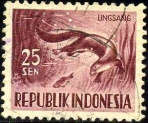 Otter, Indonesia stamp SC#428 used