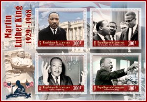 Stamps. Martin Luther King 1+1 sheets perf 2021 year Cameroun