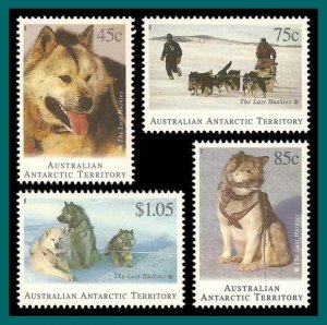 AAT 1994 Last Huskies, MNH L90-L93,SG104-SG107