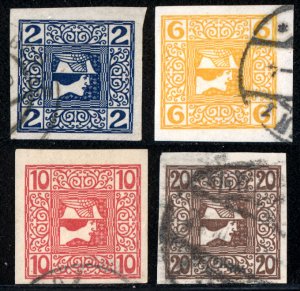 Austria 1908 P15-18 used