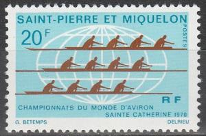 St Pierre & Miq #399  MNH  CV $18.00  (A9623)