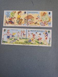 Stamps Isle of Man Scott #396a, 398a nh