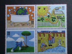 ​UNITED STATES-1995-SC#2951-4  EARTH DAY-MNH BLOCK VF -WE SHIP TO WORLD WIDE