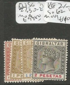 Gibraltar QV SG 27, 30-2 MOG (10chh) 