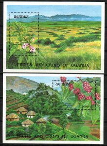 Uganda Stamp 1209-1210  - Fruits and crops