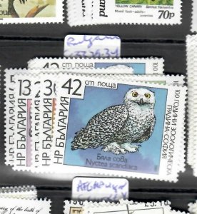 BULGARIA  (PP1907B) BIRD STAMP  SC 329-334        MNH