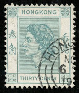 1891, Hong Kong, Queen, 30 cents, CV $ 117 (4286-T)