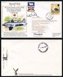 RV18c The Duke of Edinburgh to Falkland Islands Signed by Mr W.H. Fullerton