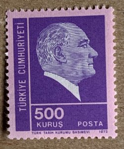 Turkey 1972 500k Ataturk, MNH. Scott 1932, CV $3.25