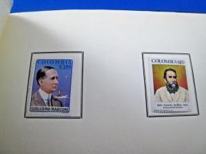 COLUMBIA - SCOTT # C611-23, 825-831  - PRESENTATION FOLDER  -  MNH