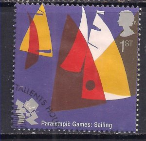 GB 2011 QE2 1st Olympic & Paralympics Sailing Ex Fdc SG 3195 ( 302 )