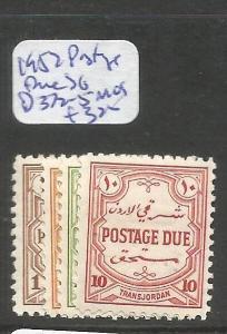 Jordan 1952 Postage Due SG D372-5 MOG (2czm)