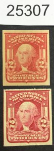 US STAMPS #320,320b MINT OG H  LOT #25307