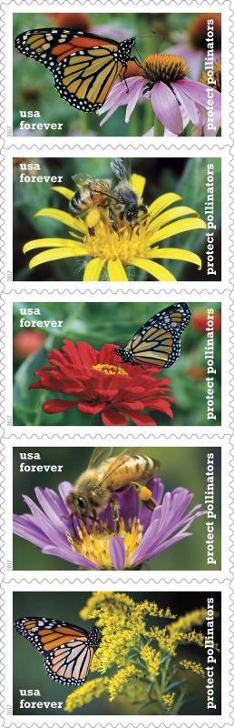 5228-32 (5232a) Protect Pollinators Strip OF 5 Mint/nh Free Shipping