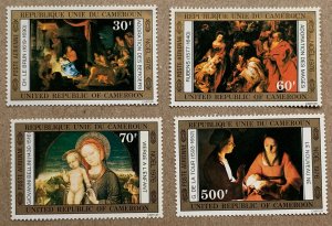 Cameroun 1976 Christmas paintings, MNH. Scott C235-C238, CV $11.85. Religion