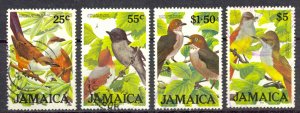 Jamaica Sc# 616-619 Used 1986 Birds
