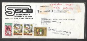 Just Fun Cover Guatemala Airmail cover (my5435)