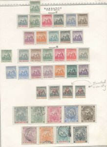 Barbados Stamps 1892-1910 Approx. CV. $980 (JH 9/22) GP 