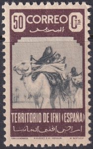 Ifni 1947 Sc 28 MNH** small crease at top