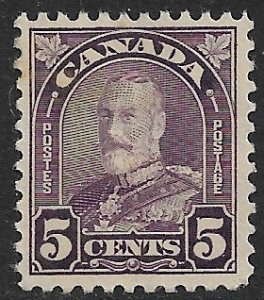 CANADA 1930-31 KGV 5c Dull Violet Portrait Issue Sc 169 MH