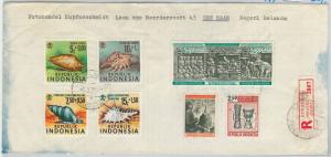 62924  - INDONESIA - POSTAL HISTORY - COVER to HOLLAND 1970 -  SHELLS elephant
