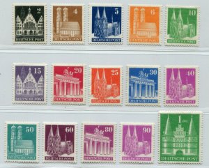 GERMANY AMERICAN BRITISH OCCUPATION 1948 SCOTT 634a-661a PERF 14 PERFECT MNH