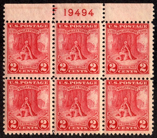 US #645 PLATE BLOCK, SCV $37.50 VF mint never hinged,  post office fresh,  Su...