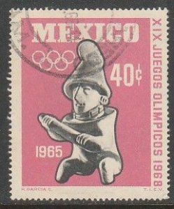 MEXICO 966 40c 1st Pre-Olympic Issue - 1965 Used VF. (1295)