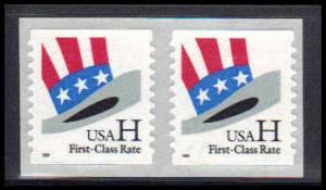 3266 33c H Hat Fine MNH Pair