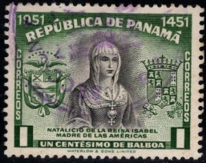 Panama  Scott 382 Used 1952  Queen Isabella stamp