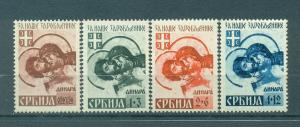 Serbia sc# 2NB70c-10c (4) mnh cat value $16.00