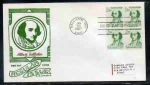 US #1279 Gallatin FDC Junior Cachet addr D144