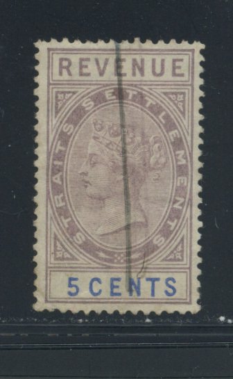 Straits Settlements Revenue Stamp  Used cgs