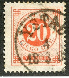 Sweden, Scott #33, Used, with nice Ystad cancel