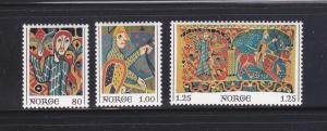 Norway 685-687 Set MNH Art (D)