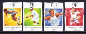 Fiji 825-28 MNH 1998 16th Commonwealth Games - Kuala Lumpur Malaysia Set of 4