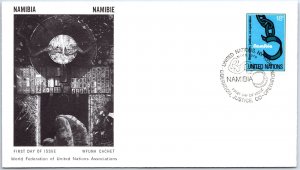 UN UNITED NATIONS FIRST DAY OF ISSUE COVER FREE NAMIBIA WFUNA CACHET 1978