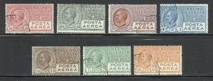 Italy Scott C3-C9 Used NH - 1926-28 Victor Emmanuel III Air Post- SCV $413.50