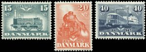 Denmark  Scott #301 - #303  Complete Set of 3  Mint Hinged